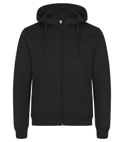 Miami Hoody – džemperis su užtrauktuku, Juoda – Clique (1)