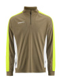 „Evolve 2.0“ kontrastingas pusinis užtrauktukas M, Neapdorota / kontrastinga geltona