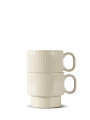 Coffee & More tea – puodelis, 2 vnt., Smėlio spalvos