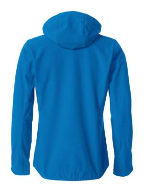 Basic Softshell Ladies – džemperis su gobtuvu, karališkoji mėlyna – Clique (2)