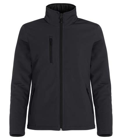 Padded – softshell striukė (moterims), Juoda - Clique (1)