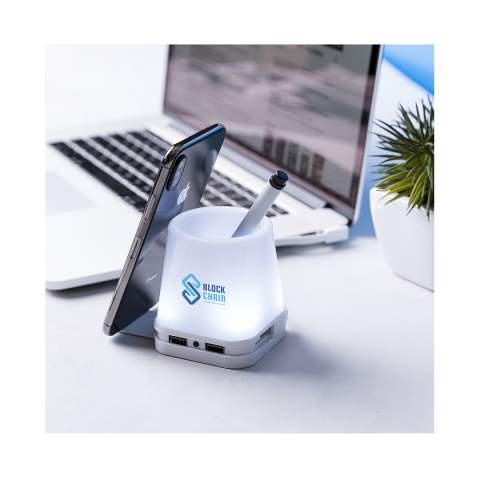 USB šakotuvo pieštuko laikiklis Belind, Balta – Makito (1)