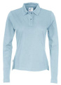 Long Sleeve Lady – polo marškinėliai, Dangaus mėlynumas