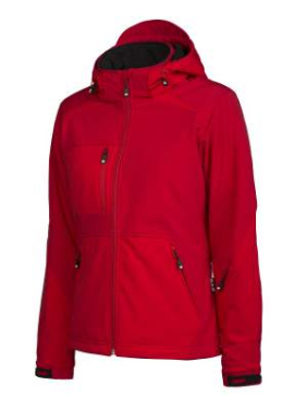 Mount Wall Lady – softshell striukė, Raudona – D.A.D (3)