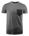 Portwillow – marškinėliai (unisex), Juoda melanža