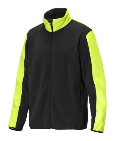Cortina Fleecejacket – džemperis, Juoda / saugi geltona – Graphix (1)