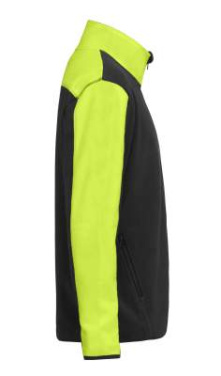 Cortina Fleecejacket – džemperis, Juoda / saugi geltona – Graphix (4)