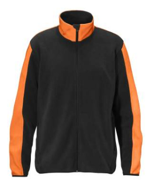 Cortina Fleecejacket – džemperis, Juoda/oranžinė – Graphix (3)