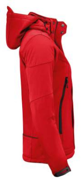 Skeleton – softshell striukė (moterims), Raudona – Printer Essentials (4)