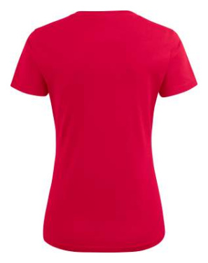 Heavy T-Shirt – megztinis V formos kaklu (moterims), Raudona – Printer Essentials (2)