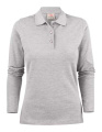 Surf Long Sleeve Pique – polo marškinėliai (moterims), Pilka melanža
