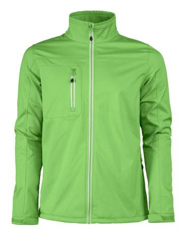 Vert – softshell striukė (vyrams), Laimo žalia - Printer RED (1)