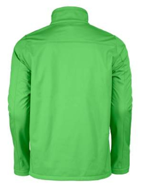 Vert – softshell striukė (vyrams), Laimo žalia - Printer RED (2)