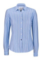 IB34 Knit Shirt – polo marškinėliai (moterims), Mėlyna/balta juostelė