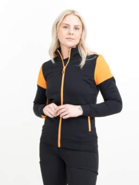Prime Sweater – džemperis su užtrauktuku (moterims), Juoda/oranžinė – Printer PRIME (2)