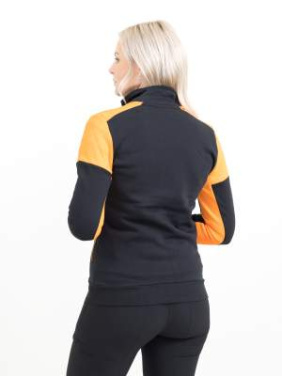 Prime Sweater – džemperis su užtrauktuku (moterims), Juoda/oranžinė – Printer PRIME (4)