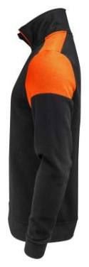 Prime Half Zip – megztinis (unisex), Juoda/oranžinė – Printer PRIME (4)