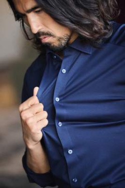 IB132 Interlock Knit Slim Fit – marškiniai (vyrams), Balta – J.Harvest & Frost (3)