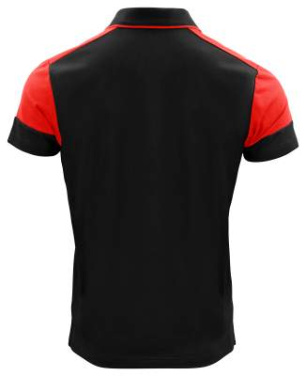 Prime – polo marškinėliai (vyrams), Juoda/Raudona – Printer PRIME (2)