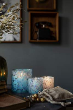Lantern Pattern – stiklinė, Mėlyna – Orrefors Jernverk (3)