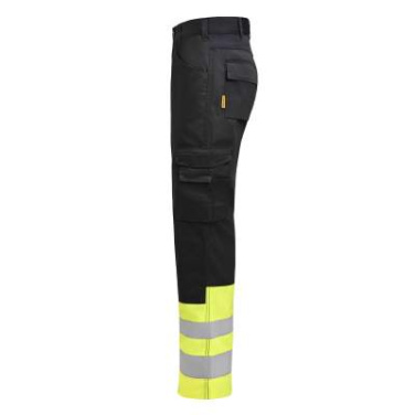 2416 Service Hi-vis – kelnės (moterims), Juoda/Geltona – Jobman (2)