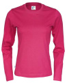 Long Sleeve Lady – marškinėliai, Tamsiai vyšninė