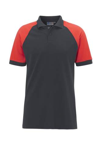 Imola shirt – polo marškinėliai, Pilka/Raudona – Graphix (1)
