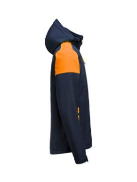 Prime – softshell striukė (vyrams), Tamsiai mėlyna / neoninė oranžinė - Printer PRIME (4)