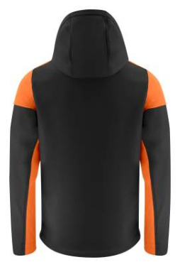 Prime – softshell striukė (vyrams), Juoda/oranžinė – Printer PRIME (2)