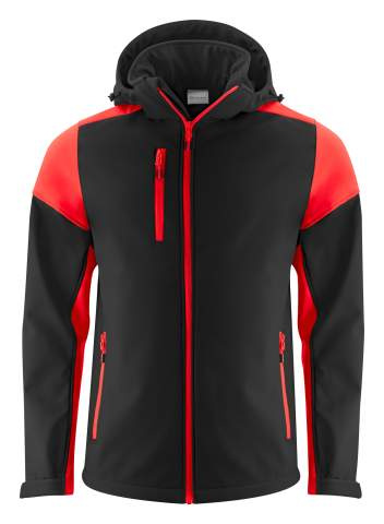 Prime – softshell striukė (vyrams), Juoda/Raudona – Printer PRIME (1)