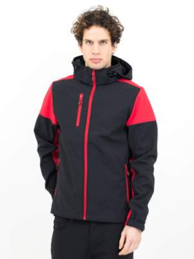 Prime – softshell striukė (vyrams), Juoda/Raudona – Printer PRIME (2)