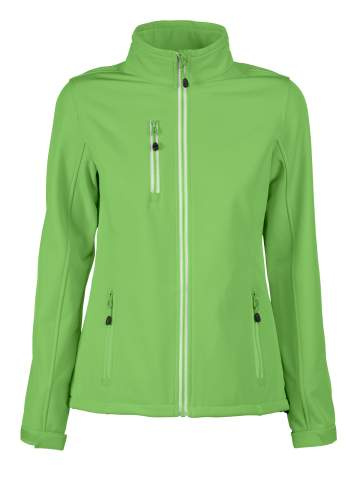 Vert – softshell striukė (moterims), Laimo žalia - Printer RED (1)