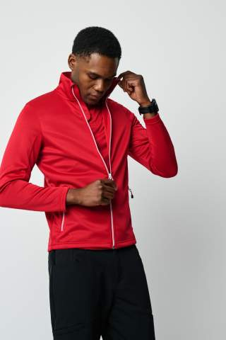 Powerslide Sweater – džemperis su užtrauktuku (vyrams), Raudona – Printer RED (1)