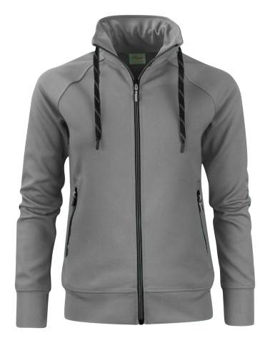 Jog RSX Sweater – džemperis su užtrauktuku (moterims), Plieno pilka – Printer (1)