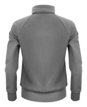 Jog RSX Sweater – džemperis su užtrauktuku (moterims), Plieno pilka – Printer (3)