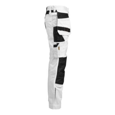 2326 Craftsman Stretch – kelnės, Balta/juoda – Jobman (4)