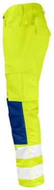 2378 Service Hi-Vis – kelnės, geltona/tamsiai mėlyna – Jobman (2)