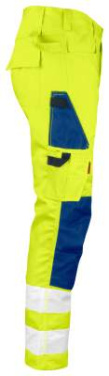 2378 Service Hi-Vis – kelnės, geltona/tamsiai mėlyna – Jobman (4)
