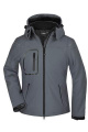 Moteriška žieminė softshell striukė, antracito pilka