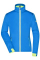Moteriška sportinė softshell striukė, ryškiai mėlyna / ryškiai geltona