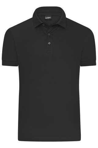 Vyriški merserizuoti polo marškinėliai, juoda – James & Nicholson (1)