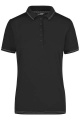 Moteriški elastiniai polo marškinėliai, juoda/balta