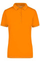 Moteriški elastiniai polo marškinėliai, oranžinė/balta
