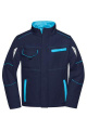 Darbo softshell striukė, tamsiai mėlyna/turkio spalvos