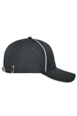 6 panelių darbo kepuraitė - SOLID, antracito pilka – Myrtle Beach (3)