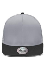 „Pro Cap Mesh“ 6 panelių kepurė, šviesiai pilka/juoda