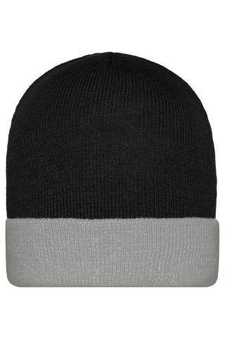 Megzta kepurė, juoda/pilka – Myrtle Beach (1)