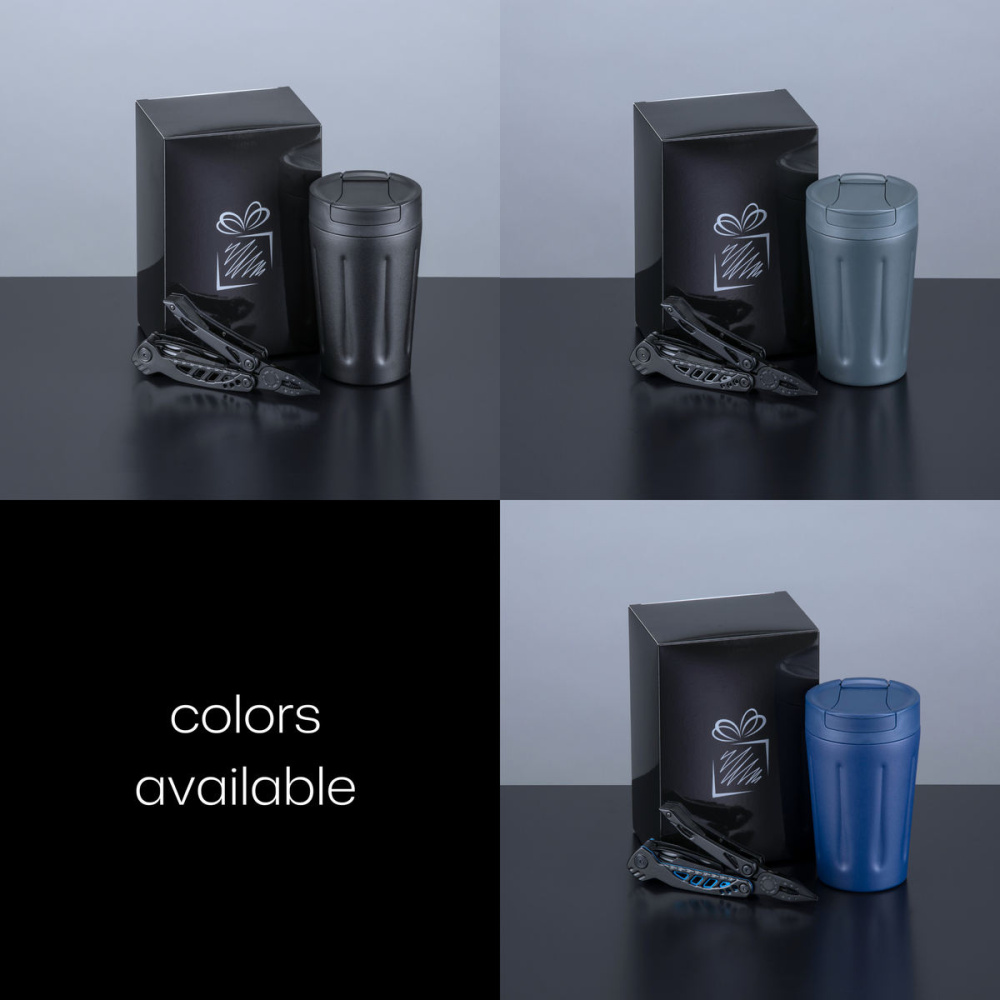 Driver's Set: Scandic puodelis 350 ml ir Optima multitool, juoda, papildomas vaizdas 2