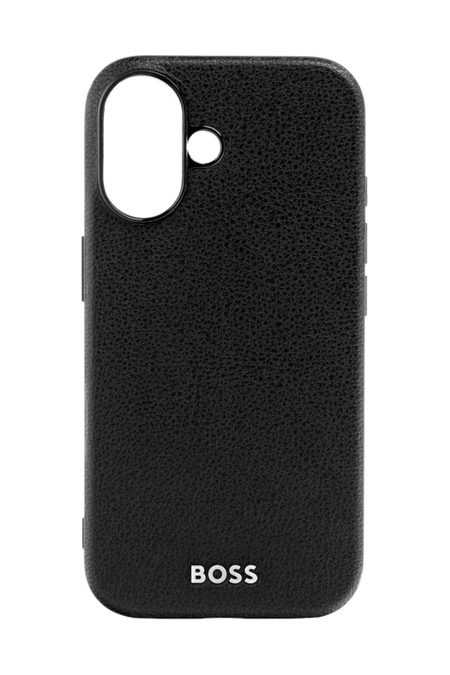 iPhone 17 dėklas, grūdėtas juodas, gaminio vaizdas (1)