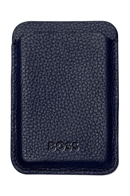 Magnetinis kortelių dėklas išmaniajam telefonui „Magnet Mobile Classic Grained tamsiai mėlynas“, gaminio vaizdas (1)